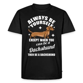 Teckel Cadeau Dixie Viennese Doxie Teckel - T-shirt Premium bio Homme - noir - Devant - Nico (187cm)