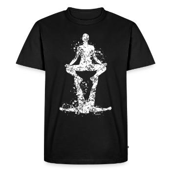 Acro Yoga Acroyoga - T-shirt Premium bio Homme - noir - Devant - Nico (187cm)