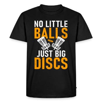 Funny Disc Golf & Ultimate Frisbee Player - Men's Premium Organic T-Shirt - black - Front - Nico (187cm)