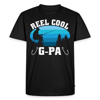 Bobine Cool G Pa - T-shirt Premium bio Homme - noir - Devant - Nico (187cm)