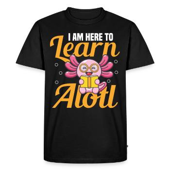 J’ai 8 ans, célébrons beaucoup - T-shirt Premium bio Homme - noir - Devant - Nico (187cm)