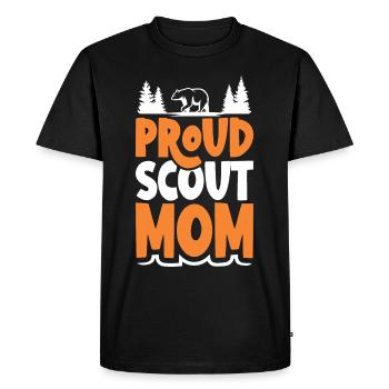 Proud Scout Mom Scouting Camp Mom Mom Moms - T-shirt Premium bio Homme - noir - Devant - Nico (187cm)