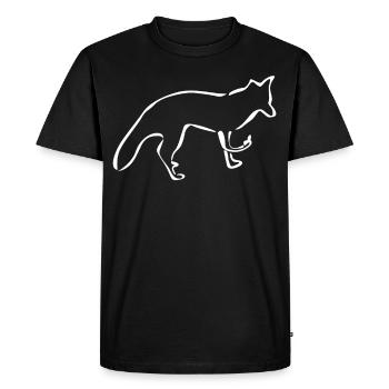 Renard Majeur Renard Renard roux - T-shirt Premium bio Homme - noir - Devant - Nico (187cm)