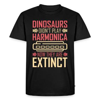 Harmonica harmonica player - Men's Premium Organic T-Shirt - black - Front - Nico (187cm)