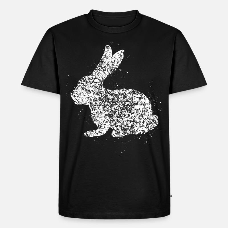 Rabbit Rabbit Rabbit - Men's Premium Organic T-Shirt - black