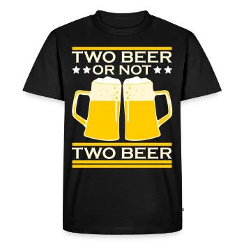 Brasseur de bière Buveur de bière Brasseur amateur - T-shirt Premium bio Homme - noir - Devant - Nico (187cm)