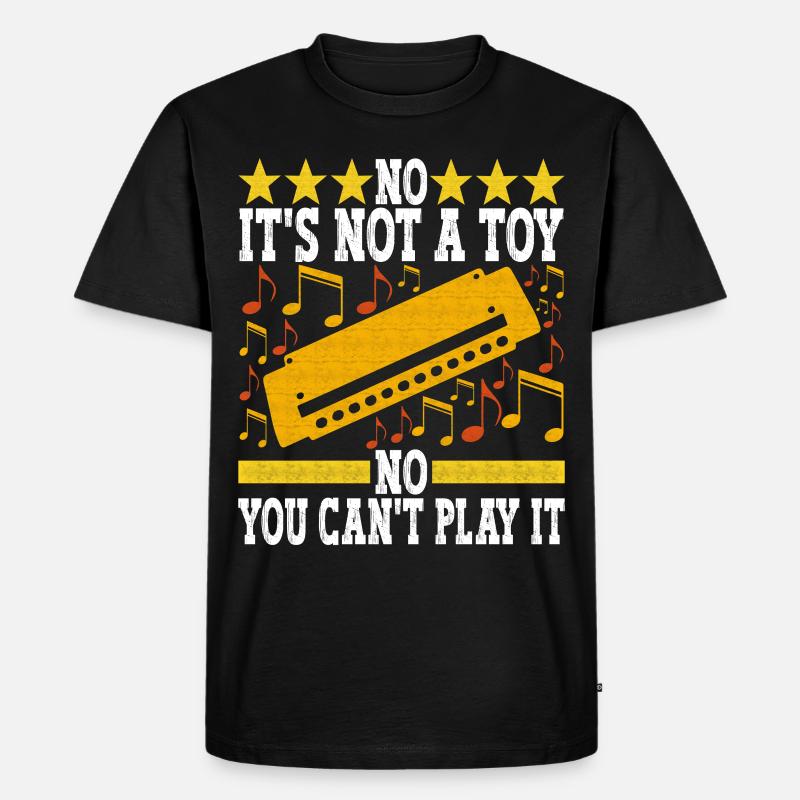 Harmonica Harmonica - Men's Premium Organic T-Shirt - black