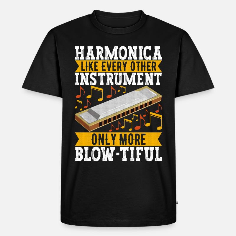 Harmonica Harmonica - Men's Premium Organic T-Shirt - black