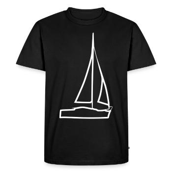 Voilier Sailing Club Voilier - T-shirt Premium bio Homme - noir - Devant - Nico (187cm)