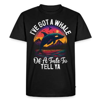 Killer whale killer whale watching Orca whale watching - Men's Premium Organic T-Shirt - black - Front - Nico (187cm)