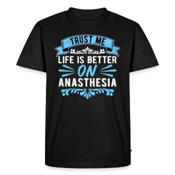 Anesthesiologist Anesthesiologist Anesthesiology - Men's Premium Organic T-Shirt - black - Front - Nico (187cm)
