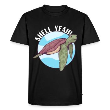 Turtle Turtle Aquatic turtle - Men's Premium Organic T-Shirt - black - Front - Nico (187cm)