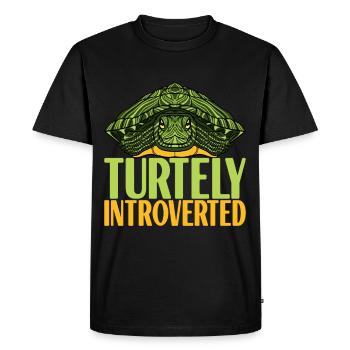 Turtle Turtle Aquatic turtle - Men's Premium Organic T-Shirt - black - Front - Nico (187cm)