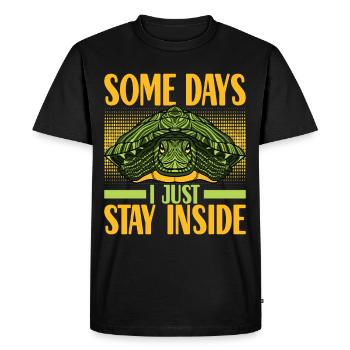 Turtle Turtle Aquatic turtle - Men's Premium Organic T-Shirt - black - Front - Nico (187cm)