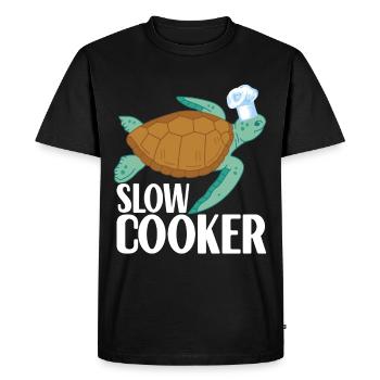 Turtle Turtle Aquatic turtle - Men's Premium Organic T-Shirt - black - Front - Nico (187cm)