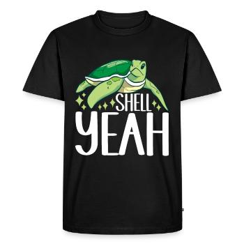 Turtle Turtle Aquatic turtle - Men's Premium Organic T-Shirt - black - Front - Nico (187cm)