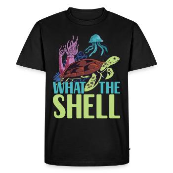 Turtle Turtle Aquatic turtle - Men's Premium Organic T-Shirt - black - Front - Nico (187cm)