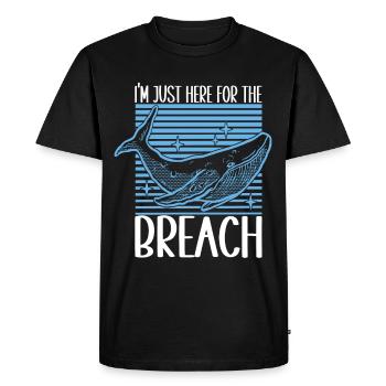 Whale Watchers - Men's Premium Organic T-Shirt - black - Front - Nico (187cm)