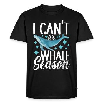 Whale Watchers - Men's Premium Organic T-Shirt - black - Front - Nico (187cm)