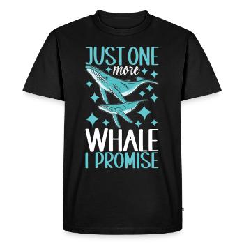 Whale Watchers - Men's Premium Organic T-Shirt - black - Front - Nico (187cm)
