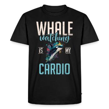 Killer whale killer whale watching Orca whale watching - Men's Premium Organic T-Shirt - black - Front - Nico (187cm)