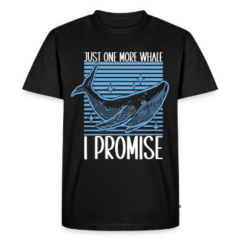 Whale Watchers - Men's Premium Organic T-Shirt - black - Front - Nico (187cm)
