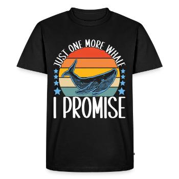 Whale Watchers - Men's Premium Organic T-Shirt - black - Front - Nico (187cm)
