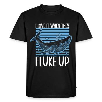 Whale Watchers - Men's Premium Organic T-Shirt - black - Front - Nico (187cm)