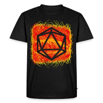 D20 Dice RPG Tabletop Board Game - Men's Premium Organic T-Shirt - black - Front - Nico (187cm)