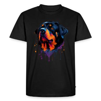 Rottweiler - Dog lovers - Dog owners - Men's Premium Organic T-Shirt - black - Front - Nico (187cm)