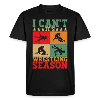 Lutte Lutteurs Lutteurs - T-shirt Premium bio Homme - noir - Devant - Nico (187cm)