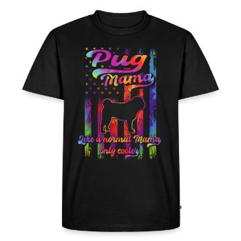 Pug - Dog Lovers - Dog Owners - Men's Premium Organic T-Shirt - black - Front - Nico (187cm)
