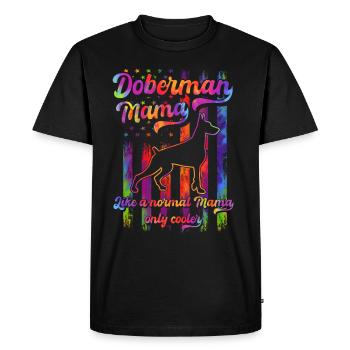 Doberman - Amoureux des chiens - Propriétaires de chiens - T-shirt Premium bio Homme - noir - Devant - Nico (187cm)