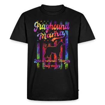 Greyhound - Amoureux des chiens - Propriétaires de chiens - T-shirt Premium bio Homme - noir - Devant - Nico (187cm)