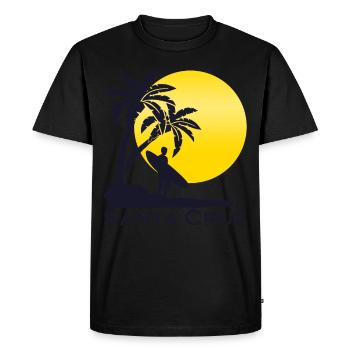 Santa Cruz Surfboard Surfer - Men's Premium Organic T-Shirt - black - Front - Nico (187cm)