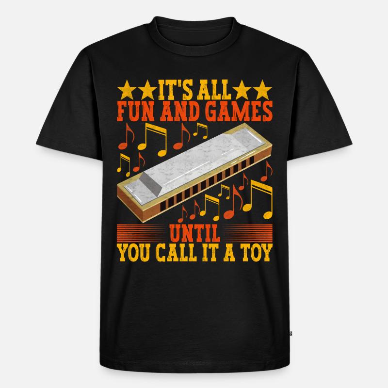 Harmonica Harmonica - Men's Premium Organic T-Shirt - black