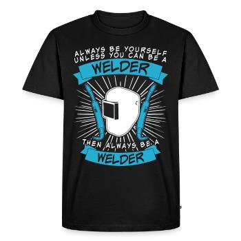 Welding Locksmith Welder - Men's Premium Organic T-Shirt - black - Front - Nico (187cm)