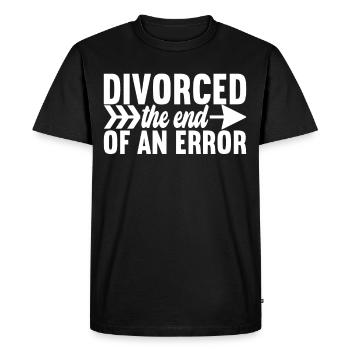 Divorce Divorced - Men's Premium Organic T-Shirt - black - Front - Nico (187cm)
