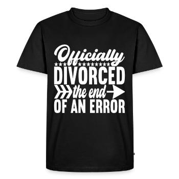 Divorce Divorcé - T-shirt Premium bio Homme - noir - Devant - Nico (187cm)