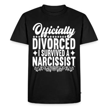 Divorce Divorced - Men's Premium Organic T-Shirt - black - Front - Nico (187cm)