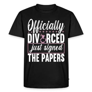 Divorce Divorced - Men's Premium Organic T-Shirt - black - Front - Nico (187cm)