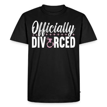 Divorce Divorced - Men's Premium Organic T-Shirt - black - Front - Nico (187cm)