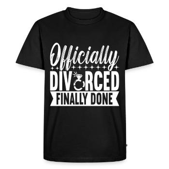 Divorce Divorced - Men's Premium Organic T-Shirt - black - Front - Nico (187cm)