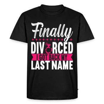 Divorce Divorced - Men's Premium Organic T-Shirt - black - Front - Nico (187cm)
