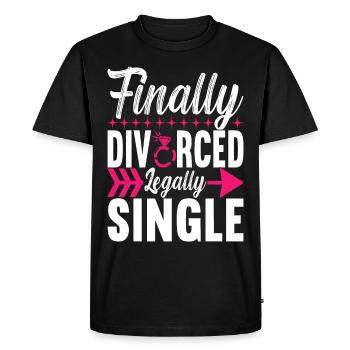 Divorce Divorced - Men's Premium Organic T-Shirt - black - Front - Nico (187cm)