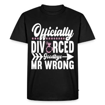 Divorce Divorced - Men's Premium Organic T-Shirt - black - Front - Nico (187cm)