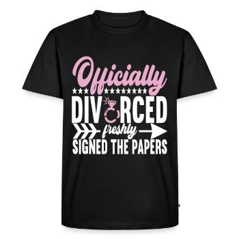 Divorce Divorced - Men's Premium Organic T-Shirt - black - Front - Nico (187cm)