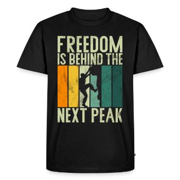 Escalade libre Alpinistes & escalade de bloc Escalade libre - T-shirt Premium bio Homme - noir - Devant - Nico (187cm)