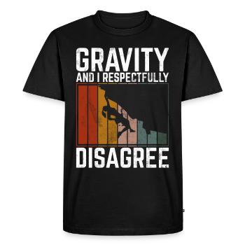 Escalade libre Alpinistes & escalade de bloc Escalade libre - T-shirt Premium bio Homme - noir - Devant - Nico (187cm)
