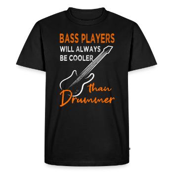 Bass player - guitar - guitarist - Men's Premium Organic T-Shirt - black - Front - Nico (187cm)